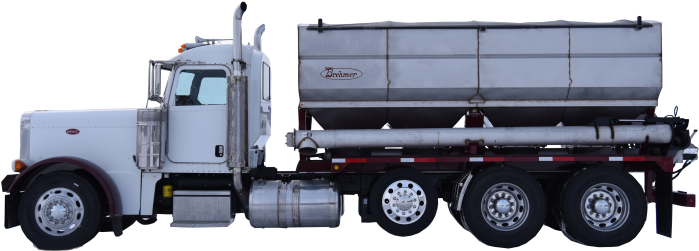 16 Ton Side Discharge Tender Truck - Trailer Truck Clipart (800x534), Png Download