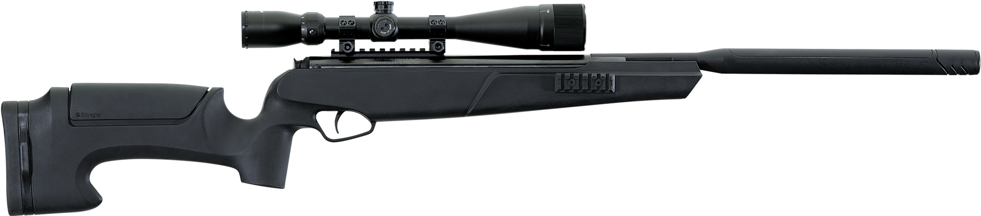 Black Sniper - Stoeger Air Rifle Clipart (2000x704), Png Download