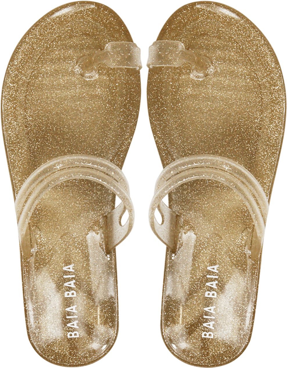 Lily Nu Pieds Sandals Gold Glitter - Flip-flops Clipart (1200x1400), Png Download