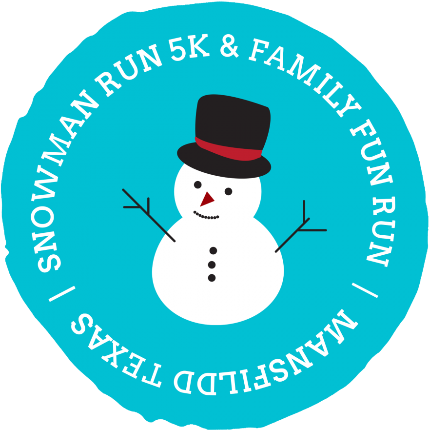 Snowman Run 5k And Family Fun Run - Snowman Clipart (1000x1000), Png Download