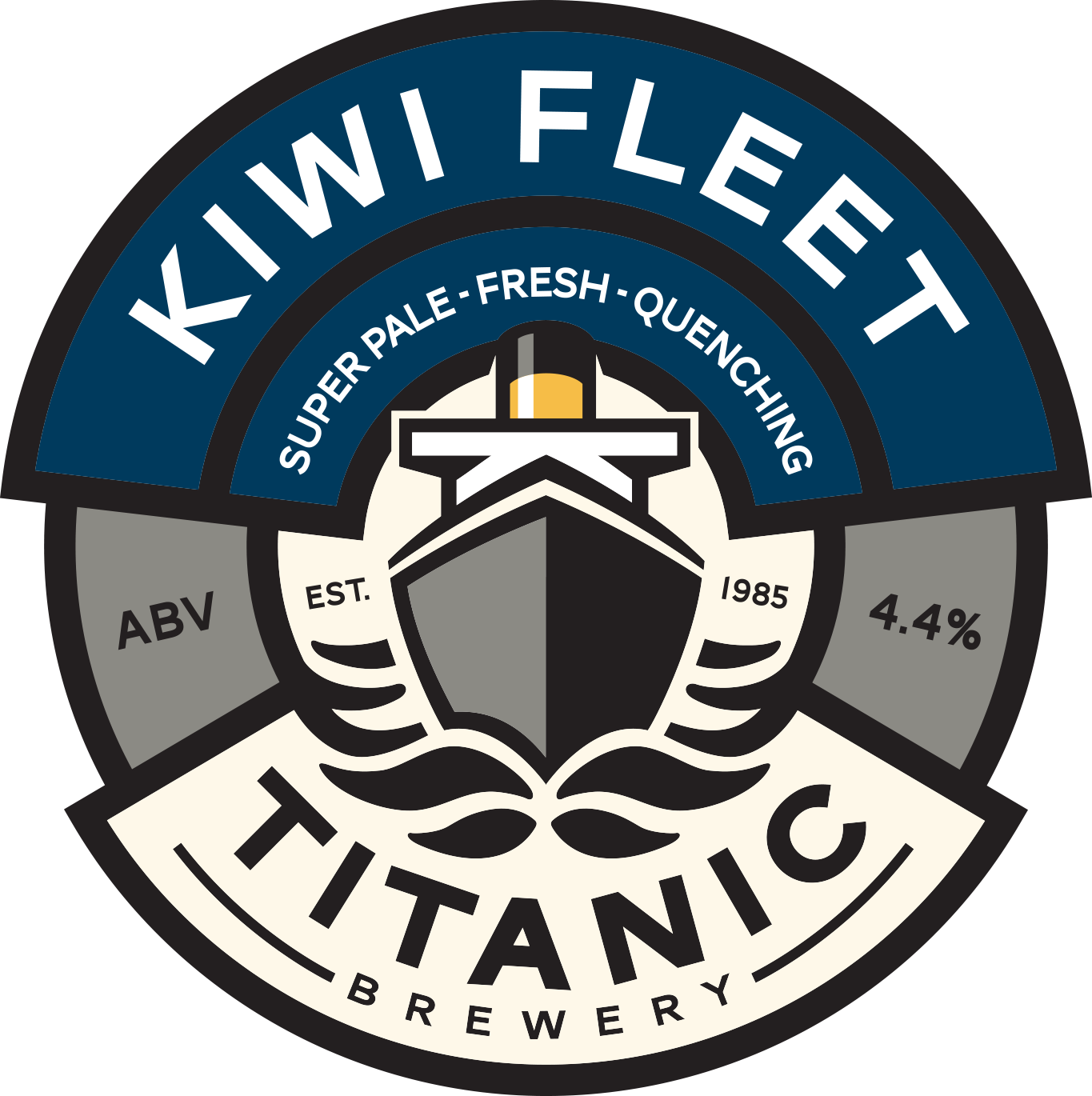 File - Kiwi-fleet - Iron Curtain Titanic Brewery Clipart (1365x1370), Png Download