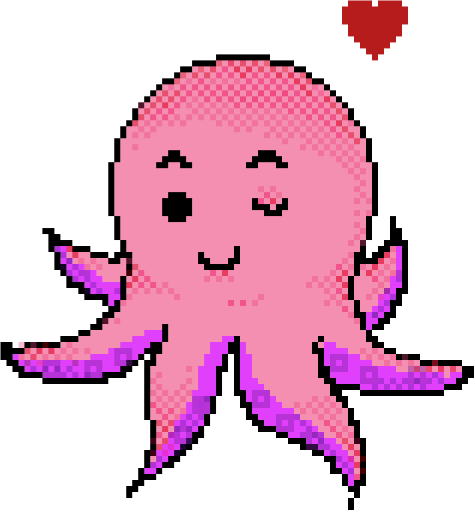 Cutie Squid - Illustration Clipart (1200x1200), Png Download