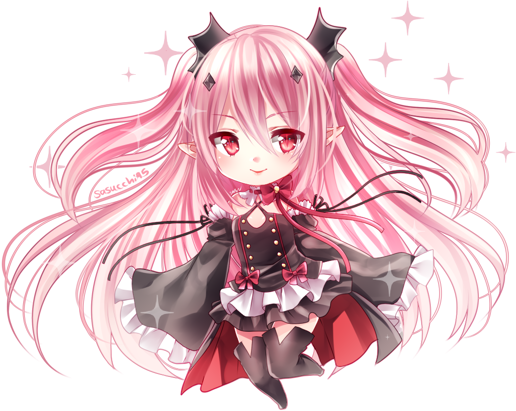 #owari No Seraph, #krul Tepes, #looking At Viewer, Clipart (1124x908), Png Download