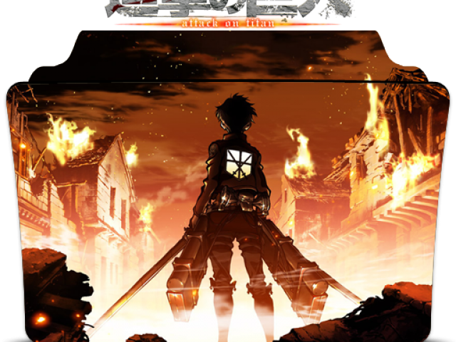 Folder Icons Attack On Titan - Shingeki No Kyojin Eren Wallpaper Hd Clipart (640x480), Png Download