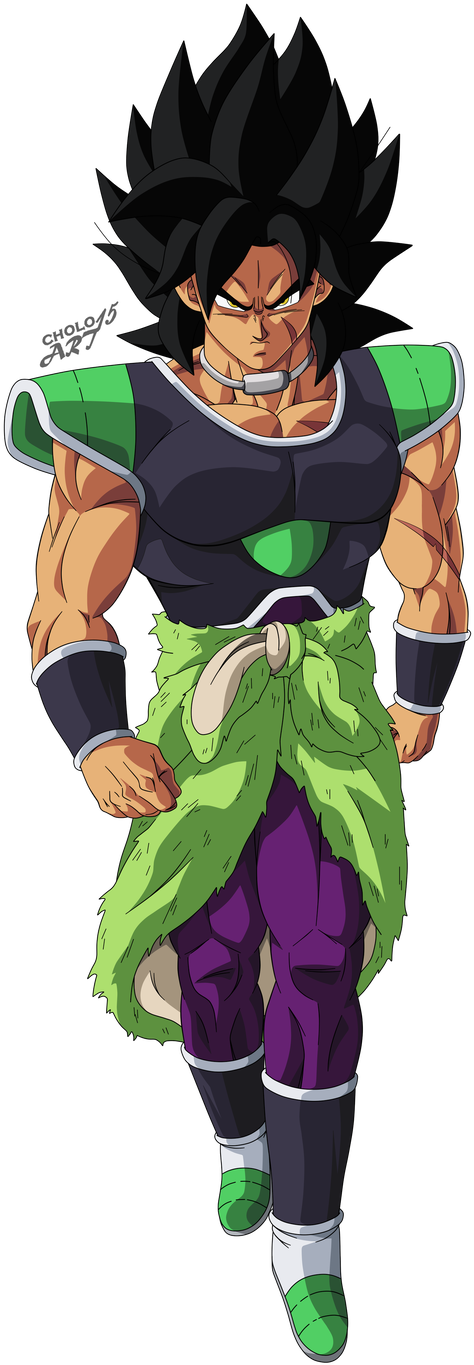 Broly By Cholo15art - Dragon Ball Super Broly Poster Clipart (540x1480), Png Download