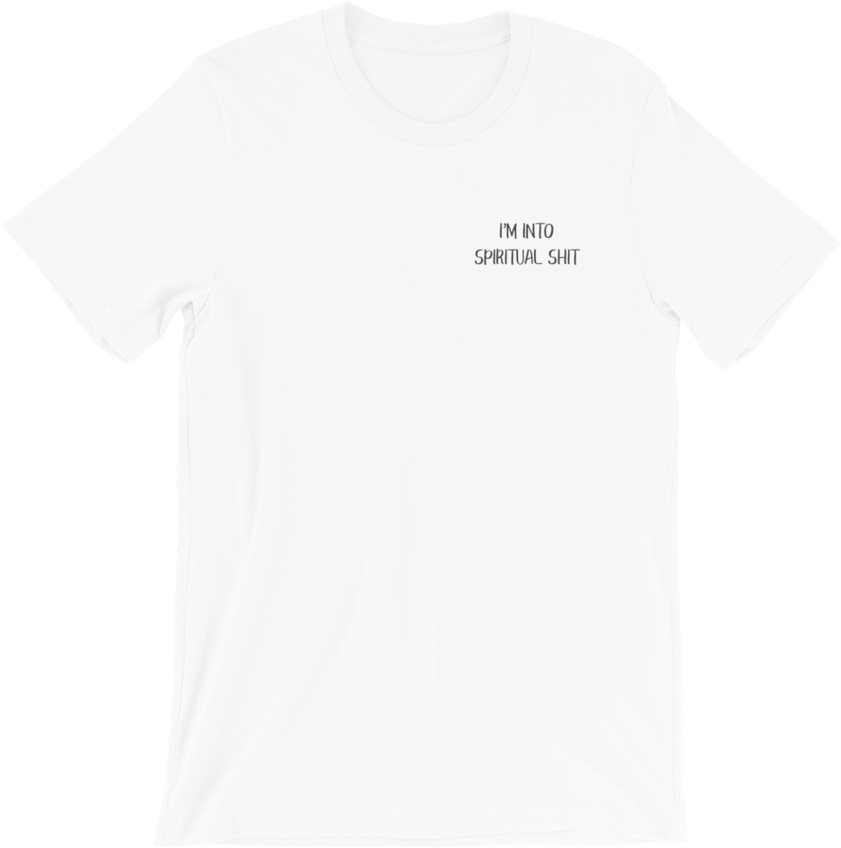 I'm Into Spiritual Shit Unisex Shirt - Tshirt Design For Squad Clipart (1000x1000), Png Download