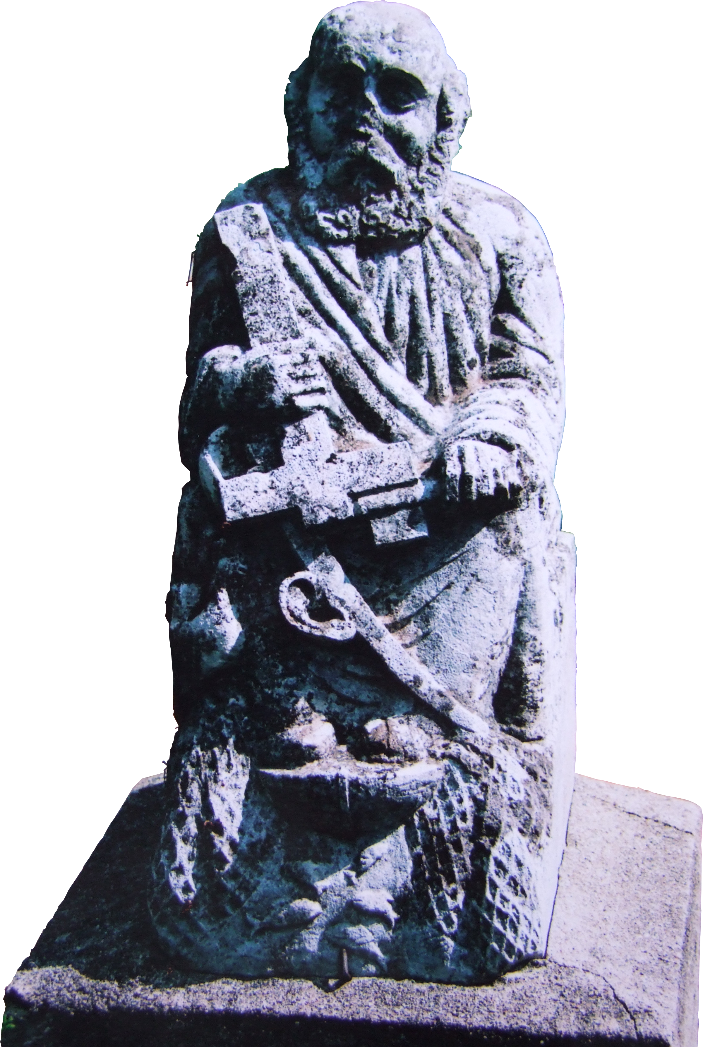 Statue De Saint-pierre - Statue Pierre Png Clipart (2402x3578), Png Download