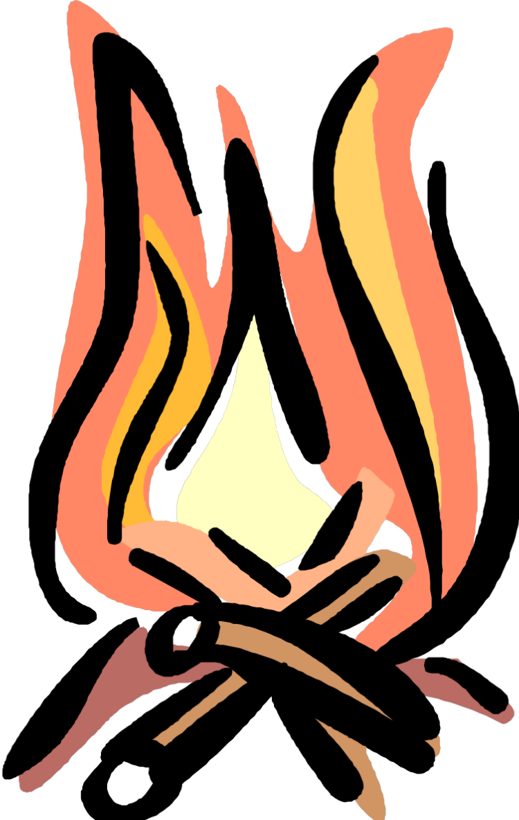 750 X 1184 4 - Bonfire Cookout Clipart - Png Download (750x1184), Png Download