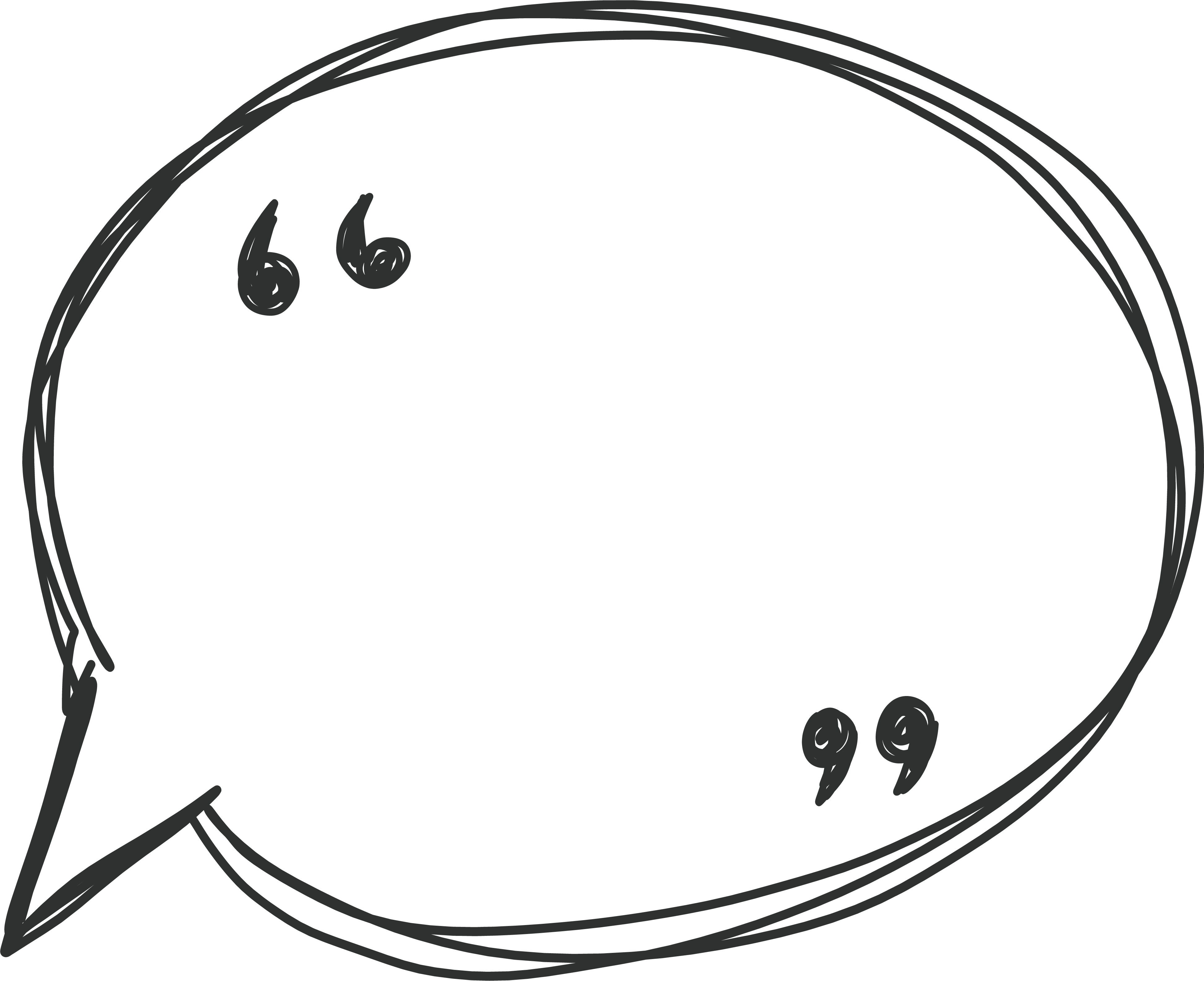 3894 X 3174 110 2 - Speech Bubble Drawing Png Clipart (3894x3174), Png Download