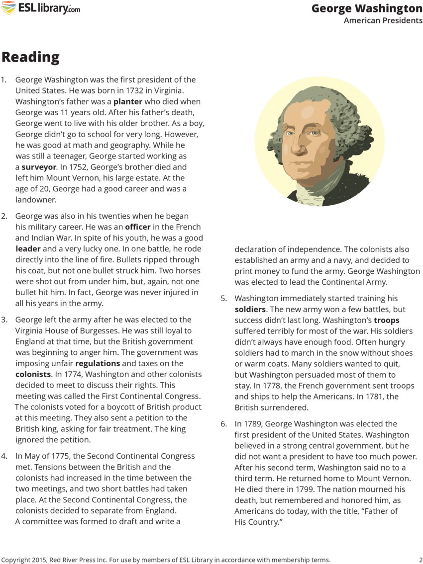 George Washington American Presidents Reading - "seeking An American Art Of The Dance" Clipart (960x1242), Png Download