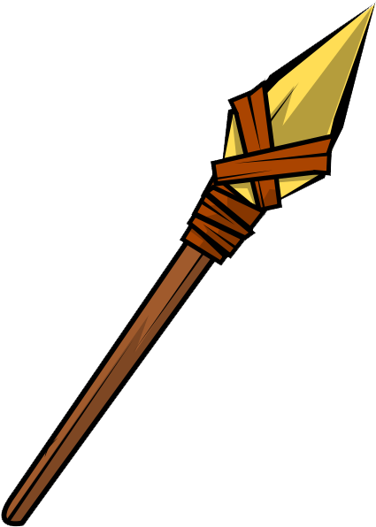 Free Indian Spear Clipart - Lanza De La Prehistoria - Png Download (480x640), Png Download