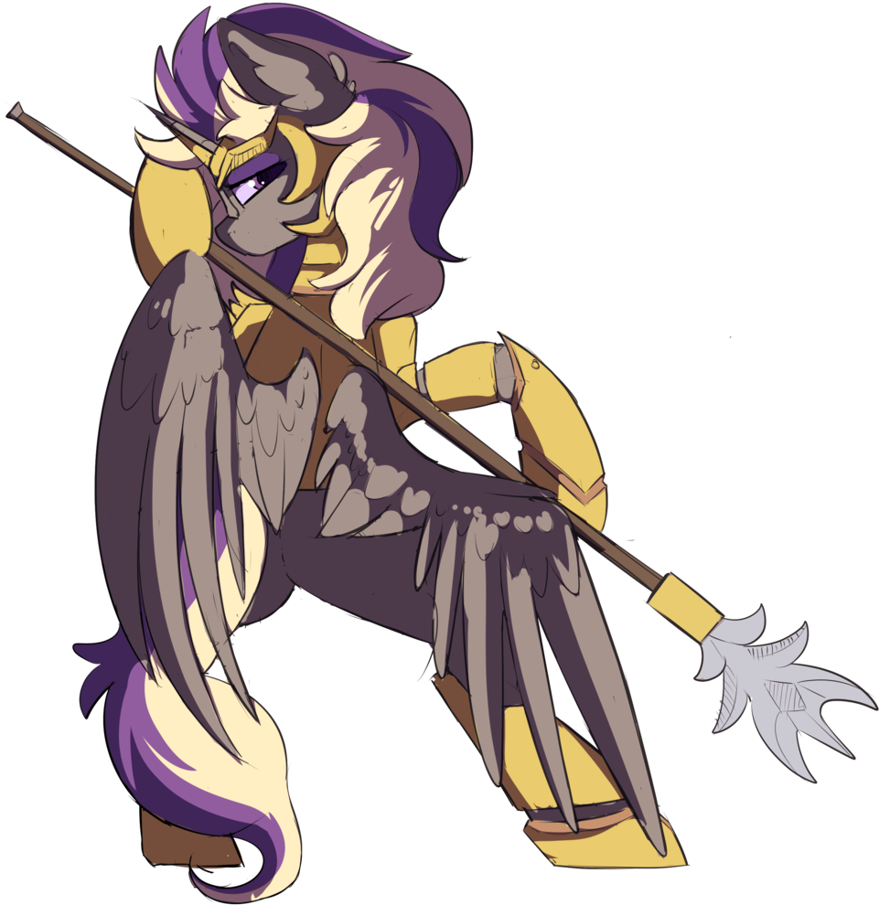 Beardie, Oc, Oc Only, Safe, Spear, Weapon - Cartoon Clipart (1076x1024), Png Download