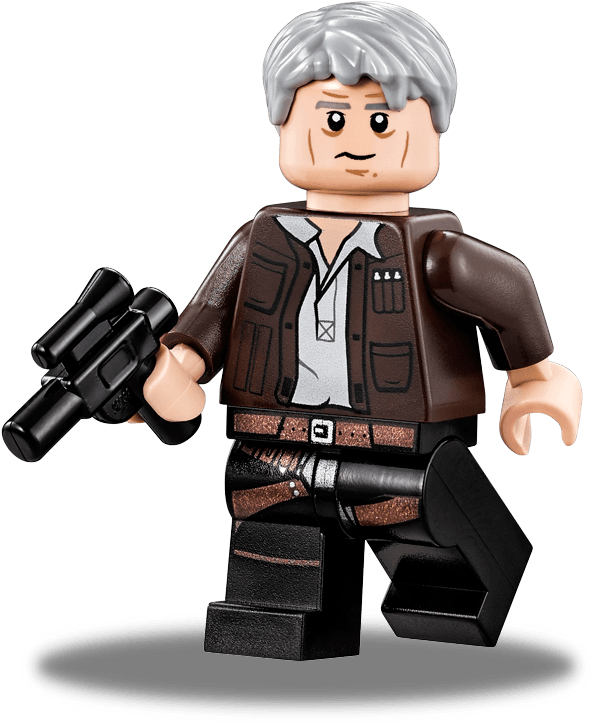 Han Solo™ - Lego Old Han Solo Minifigure Clipart (672x896), Png Download