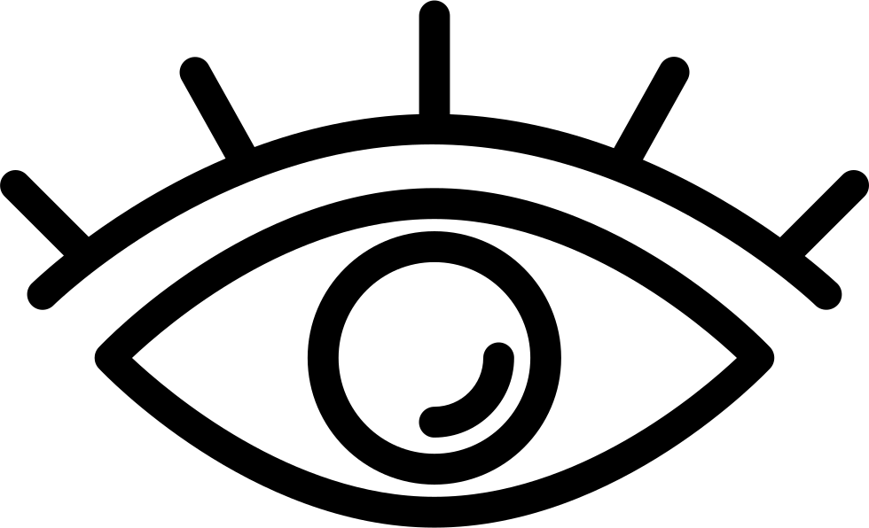 Png File Svg - Transparent Eye Outline Clipart (980x596), Png Download