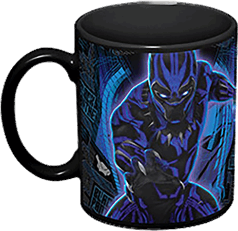 1 Of - Black Panther Coffee Mug Clipart (600x600), Png Download