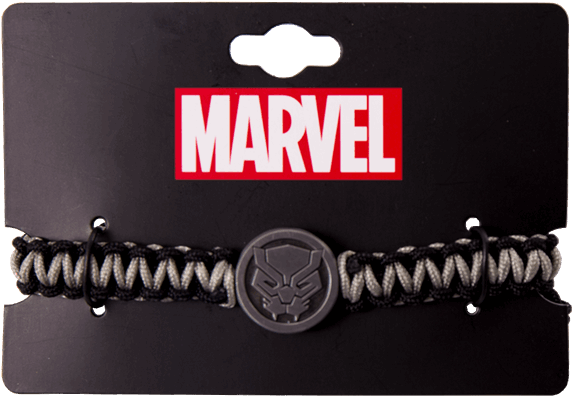 Black Panther Cord Bracelet - Wolverine Bracelet Clipart (600x600), Png Download