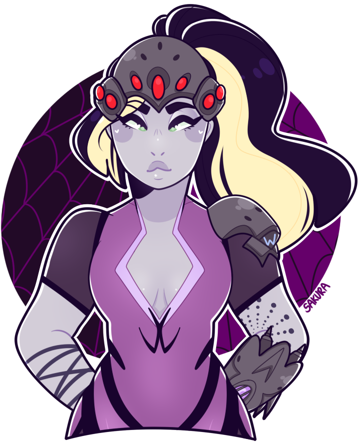 “ Doodled Suzy As Widowmaker ” - Cartoon Clipart (794x923), Png Download