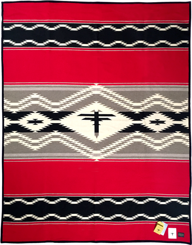 Navajo Water Blanket - Red Navajo Pendleton Blanket Clipart (878x878), Png Download