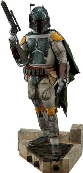 Boba Fett Premium Format Statue - Statue Star Wars Jedi Clipart (600x600), Png Download