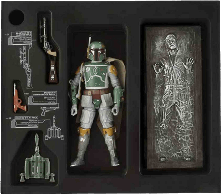 Boba Fett And Han Solo In Carbonite Black Series Action - Star Wars Black Series Boba Clipart (600x600), Png Download