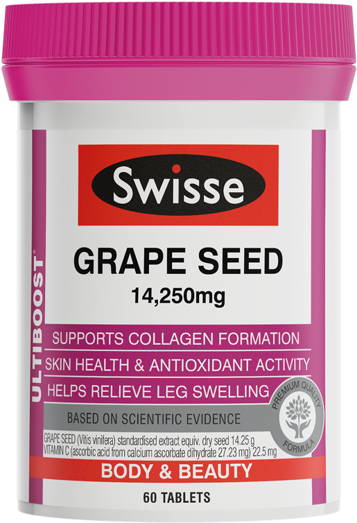 Body & Beauty - Swisse Grape Seed Clipart (700x880), Png Download