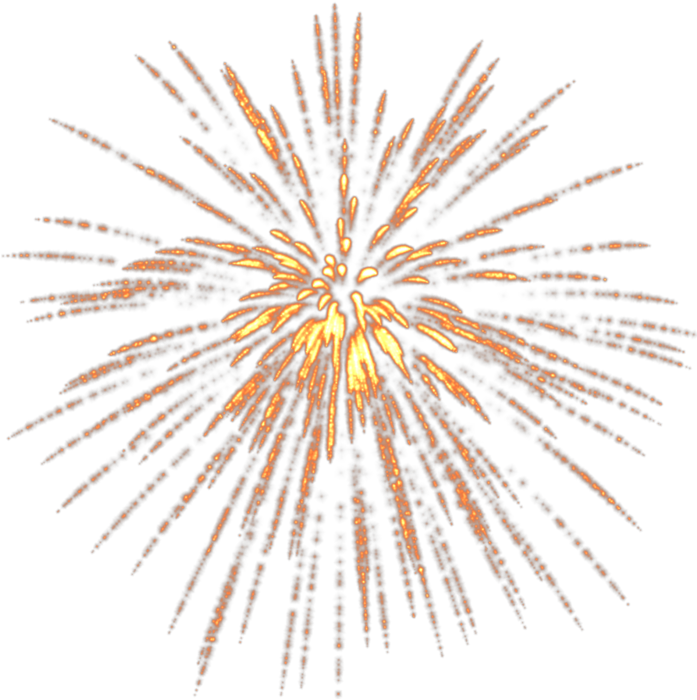 Fireworks Victory Day Clip - Transparent Fireworks Png Gold (696x800), Png Download