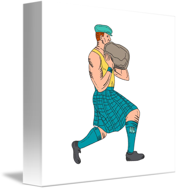 606 X 650 6 - Highland Games Drawing Clipart (606x650), Png Download