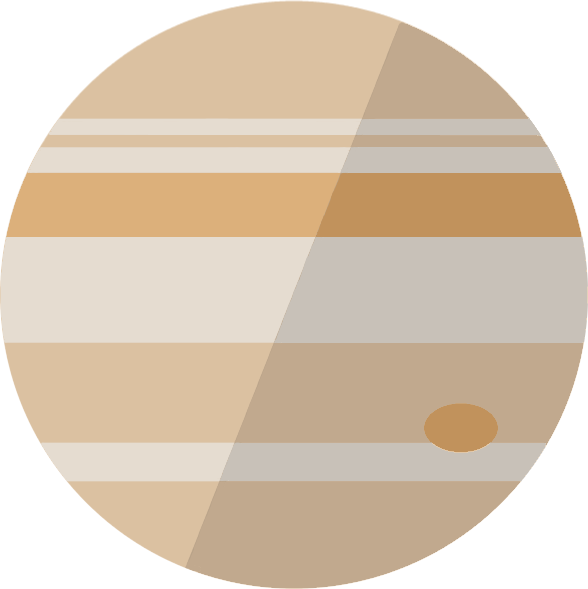 Jupiter By Shaddow24-d8vkg2l - Planet Jupiter Pixel Art Clipart (588x589), Png Download