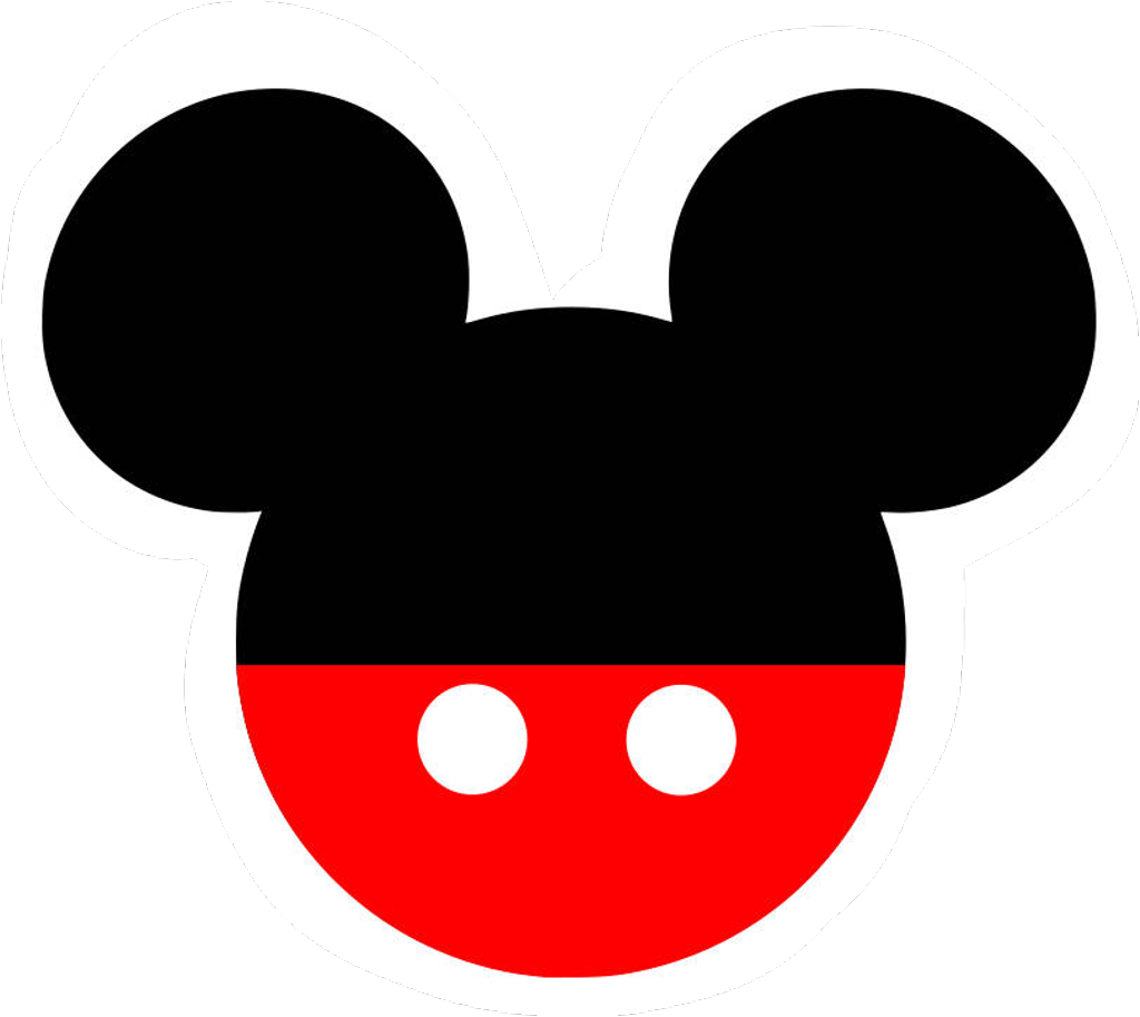 Mickey Ears Clipart (1024x913), Png Download