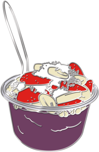 Acai Bowl Sticker Clipart (600x600), Png Download