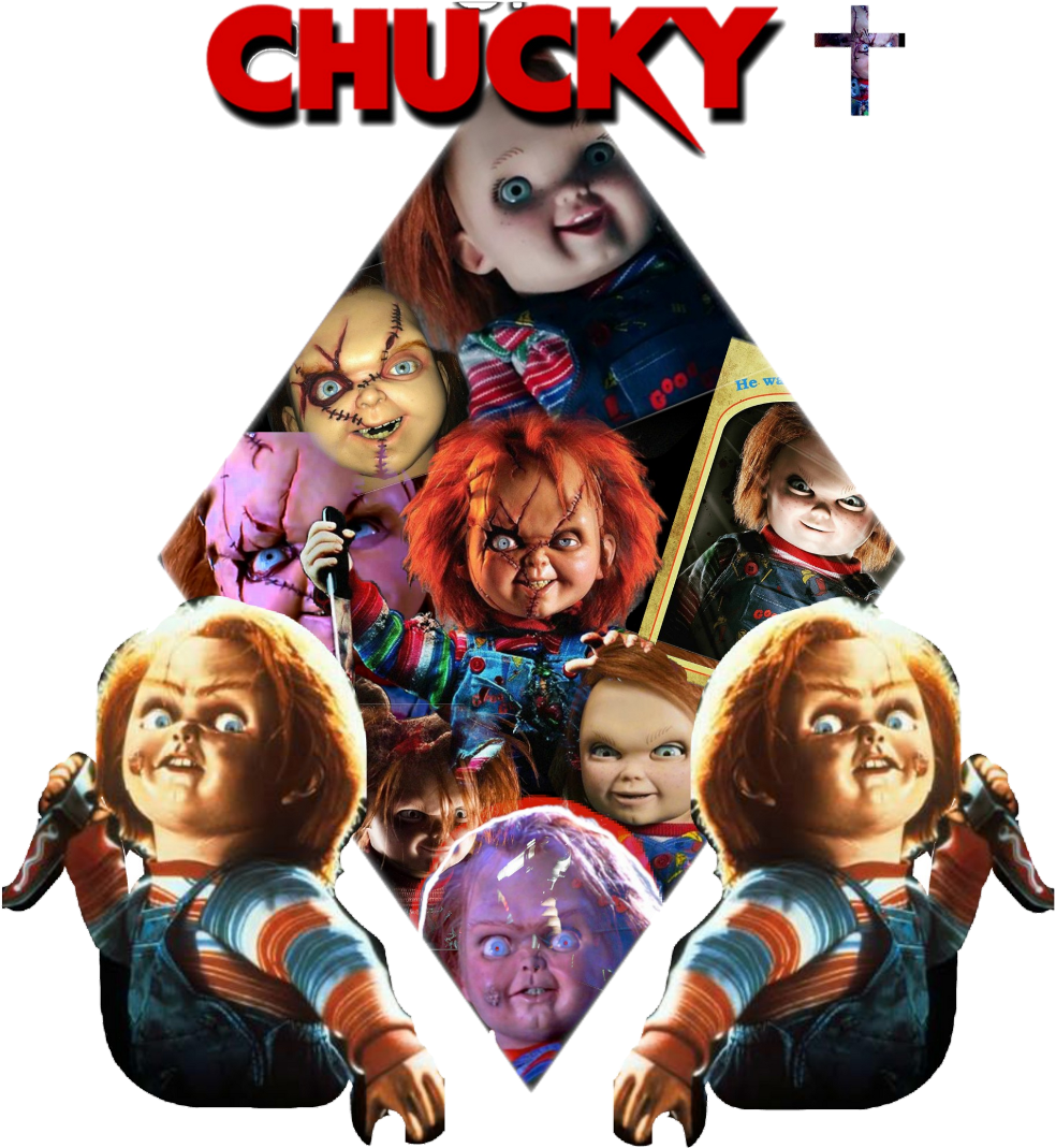 Chucky Sticker - Poster Clipart (1024x1172), Png Download