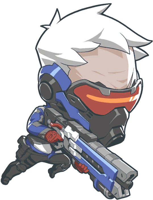 The Most Awesome Images On The Internet - Overwatch Soldier 76 Cute Spray Clipart (728x728), Png Download