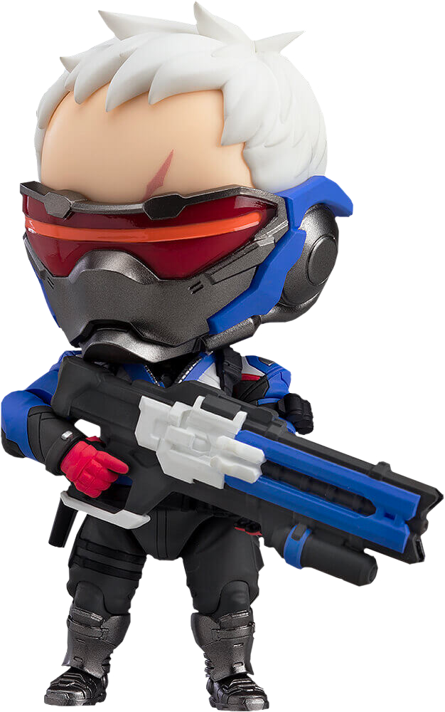 Soldier 76 4” Nendoroid Action Figure - Nendoroid Overwatch Soldier 76 Clipart (626x1000), Png Download