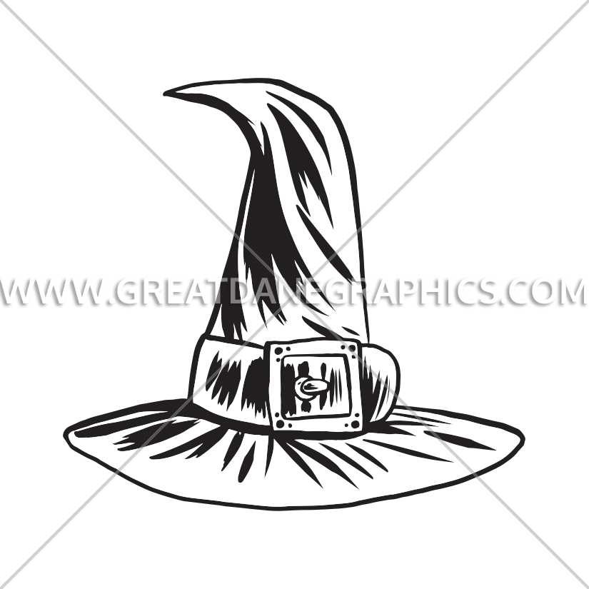 Witch Hat Production Ready Artwork For T Shirt Printing Clipart (825x825), Png Download