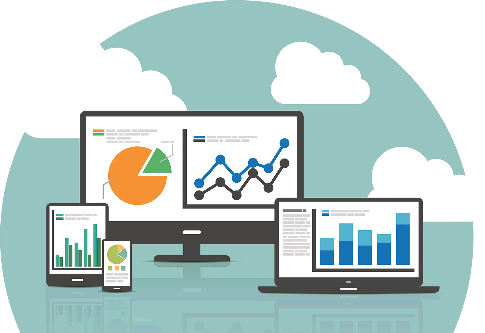 Icon - Analytics Solutions Clipart (1600x1099), Png Download