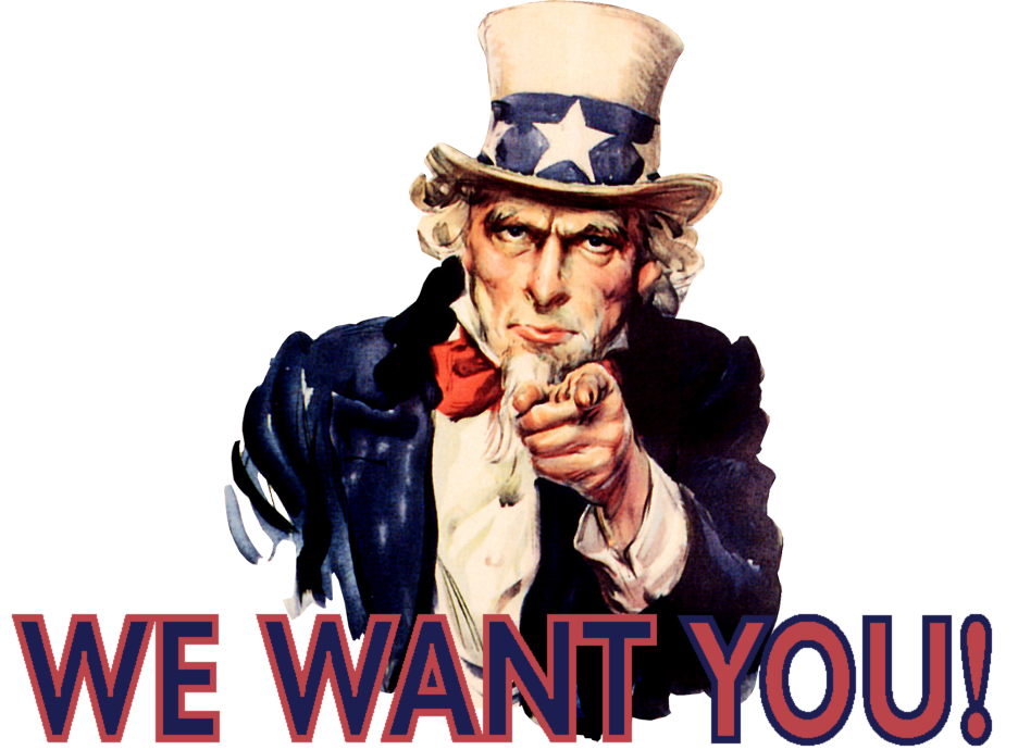 Png Uncle Sam Wants You Pluspng - We Want You Guy Clipart (936x690), Png Download