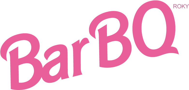 Barbq And Barbie Png Logo - Barbie Logo Parody Clipart (890x452), Png Download