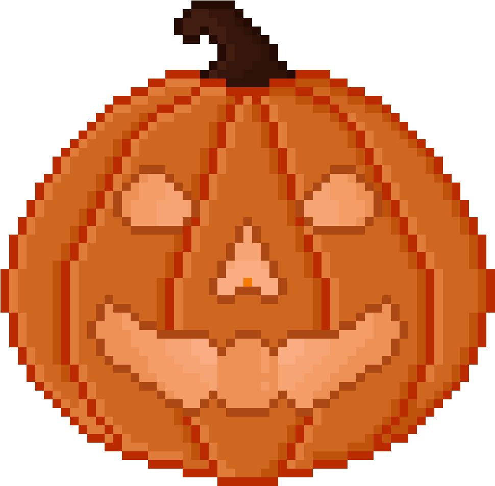 Jack O' Lantern - Wheel Pixel Art Png Clipart (1190x1190), Png Download