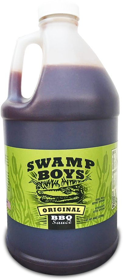 Swamp Boys Original Bbq Sauce 1/2 Gallon Clipart (404x922), Png Download