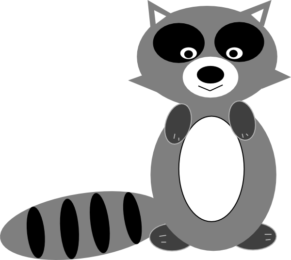 How To Set Use Raccoon Revised Svg Vector Clipart (600x536), Png Download