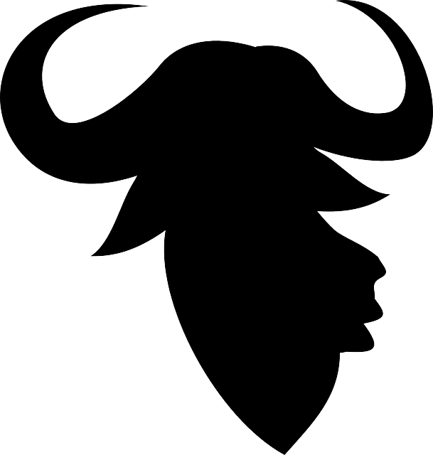 Bull Horns Clipart - Bull And Sheep Head Silhouette - Png Download (609x640), Png Download