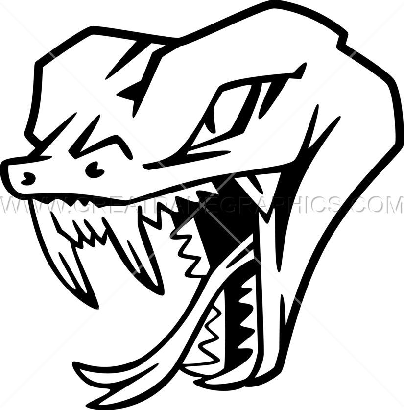 Drawn Snake Snake Head - Snake Head Drawing Png Clipart (825x837), Png Download