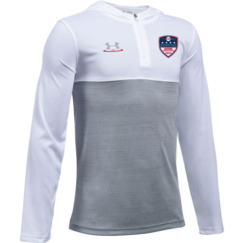 Under Armour Youth White David Taylor World Champ 1/4 - Long-sleeved T-shirt Clipart (500x649), Png Download