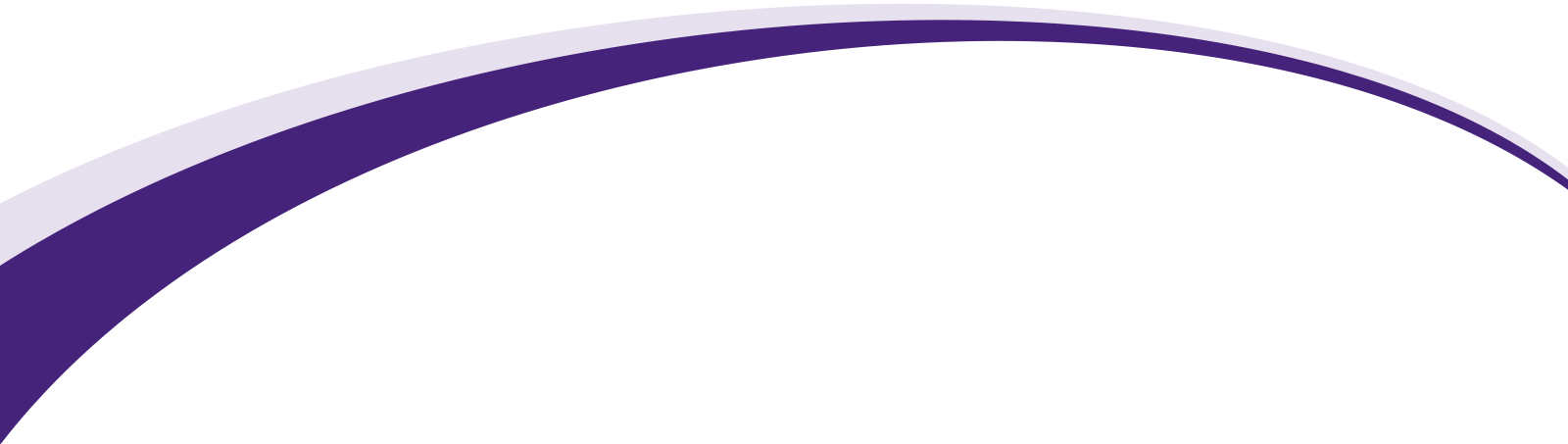 Top Curve - Violet Curve Png Clipart (1600x453), Png Download