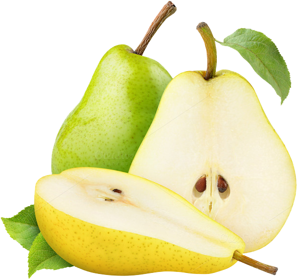 Pear Png - Pear Slice Png Clipart (680x607), Png Download