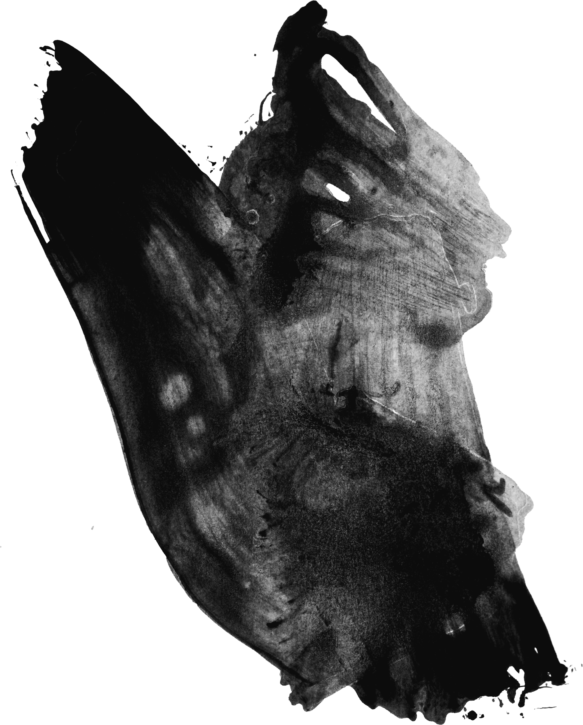 2010 X 2500 4 - Black Water Color Png Clipart (2010x2500), Png Download