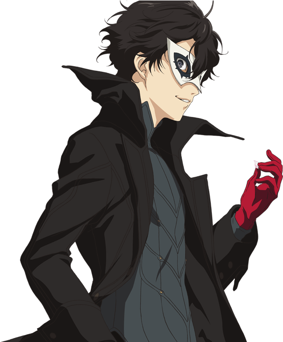 View Fullsize Joker Image - Joker Persona 5 Official Art Clipart (580x680), Png Download