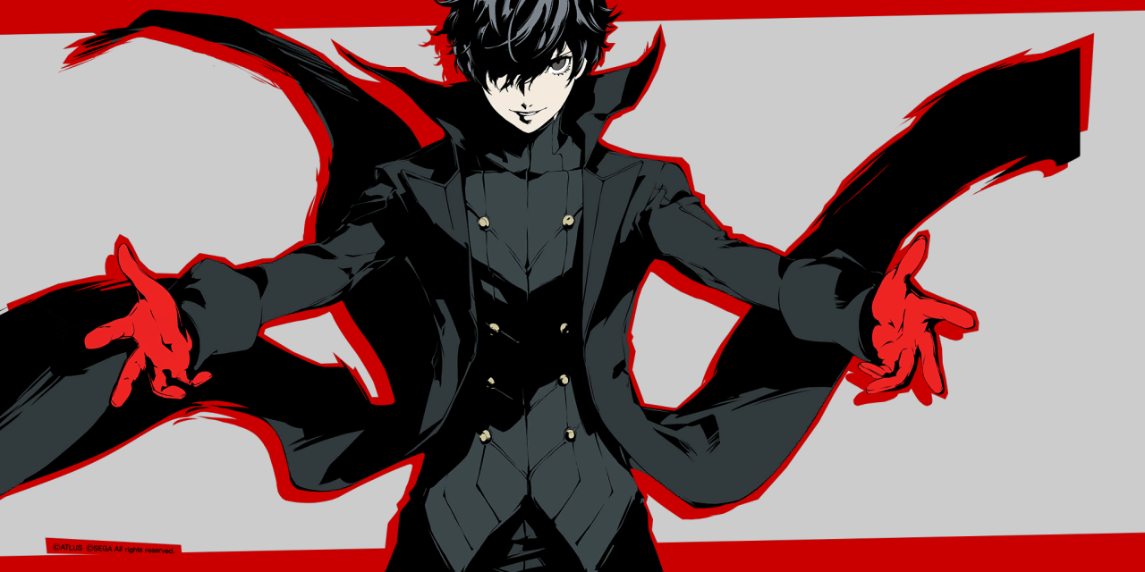 Shin Megami Tensei Persona, Akira Kurusu, Persona 5 - Persona 5 Joker Theme Clipart (1280x640), Png Download