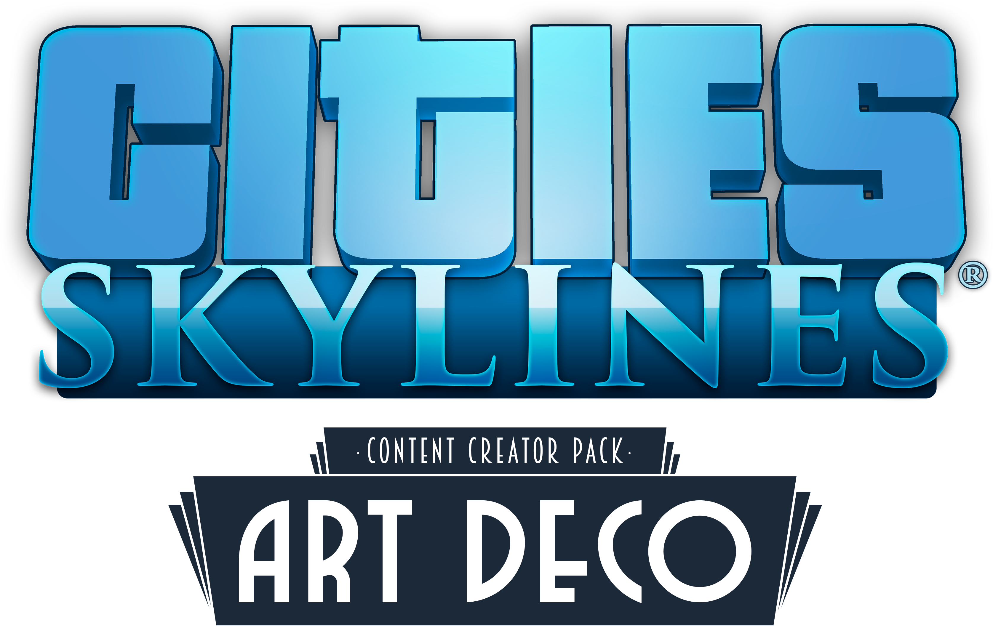 Image Unavailable - Cities Skylines Art Deco Logo Png Clipart (4800x2537), Png Download