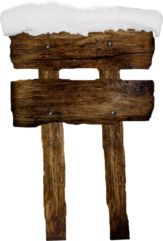 Go To Image - Winter Wooden Signs Clipart - Png Download (541x800), Png Download
